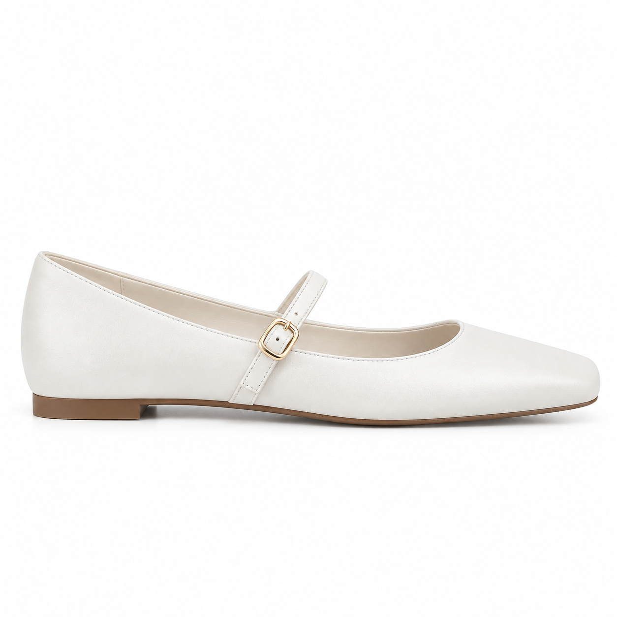 Ivory Pearl Mary Jane Flats